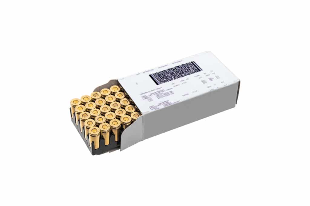 Muni tags with Compliant Ammunition Label