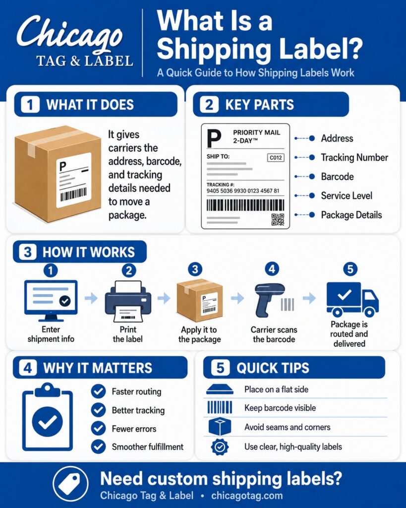 What is a Shipping Label Infographic